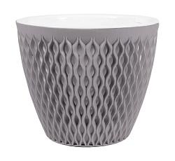 Кашпо "Версаль" (1,6л.) Цв. Серый жемчуг (Арт. КШ-9654) в интернет гипермаркете «Планета Лета». Фото