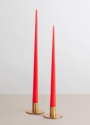 Свеча коническая  24 см 4шт Красный в интернет гипермаркете «Планета Лета». Фото