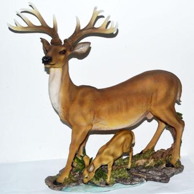 Фигура Олень с олененком Н-48,L-48 см F919 в интернет гипермаркете «Планета Лета». Фото