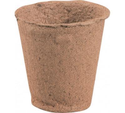 Горшки торфяные круглые с улучшенным дном 80*80 мм (уп.10 шт) в интернет гипермаркете «Планета Лета». Фото