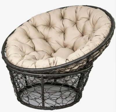 Садовое кресло СИМИ, коричневый ротанг без подушки в интернет гипермаркете «Планета Лета». Фото