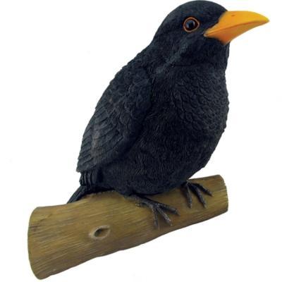 Фигура Навесная Ворона на ветке Н-24см в интернет гипермаркете «Планета Лета». Фото