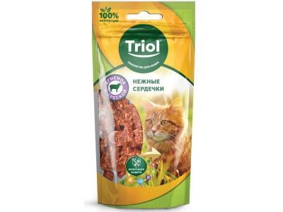 Лакомство Triol нежные сердечки из ягн. с треск. д/кош. 40г 20171018 в интернет гипермаркете «Планета Лета». Фото