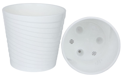 Горшок Эйс белый d17, 2,7л с вкл. ЭС17-10 в интернет гипермаркете «Планета Лета». Фото