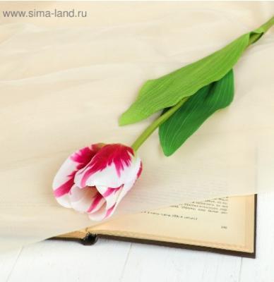 Цветок искусственный Тюльпан, 56см Белый-кремовый 1555СR-CR-240 в интернет гипермаркете «Планета Лета». Фото