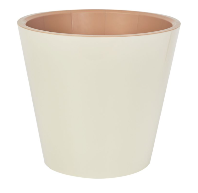 Горшок для цветов лondon  D330мм, 16л на колесиках Сливочный в интернет гипермаркете «Планета Лета». Фото