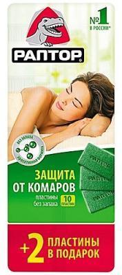 Пластины РАПТОР Новая Формула от комаров в интернет гипермаркете «Планета Лета». Фото