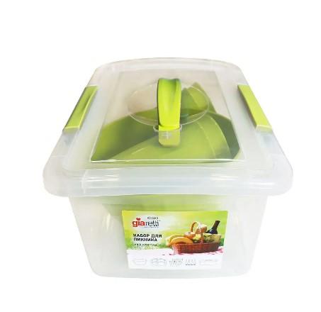 Набор для пикника Bono на 4 персоны оливковая роща GR1812ОЛ в интернет гипермаркете «Планета Лета». Фото