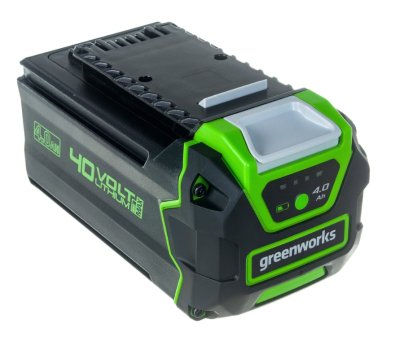 Аккумулятор GreenWorks G40B4, 40V, 4 А.ч GREENWORKS в интернет гипермаркете «Планета Лета». Фото Аккумулятор GreenWorks G40B4, 40V, 4 А.ч в интернет гипермаркете «Планета Лета». Фото