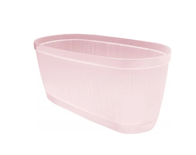 Горшок для цветов InGreen BARCELONA ORCHID 2,7л, 275х145мм овальный, розовый перламутровый в интернет гипермаркете «Планета Лета». Фото