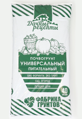 Почвогрунт универсальный питательный "Дачные рецепты" 40л в интернет гипермаркете «Планета Лета». Фото