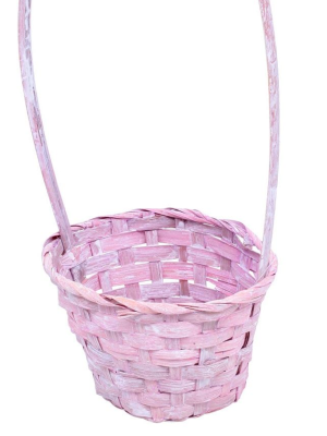 Корзина плетеная (бамбук), D13xH9.5/28см в интернет гипермаркете «Планета Лета». Фото