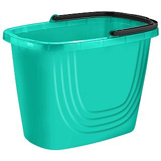 Ведро прямоугольное Disco 8 л аквамарин в интернет гипермаркете «Планета Лета». Фото