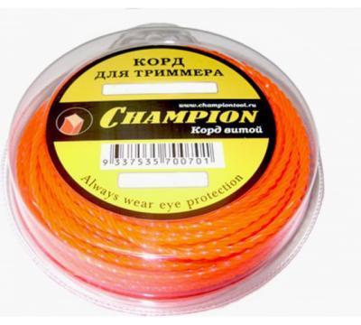 Леска CHAMPION Twisted Square 2,4*12 м (витой квадрат)   C7003 Champion в интернет гипермаркете «Планета Лета». Фото Леска CHAMPION Twisted Square 2,4*12 м (витой квадрат)   C7003 в интернет гипермаркете «Планета Лета». Фото