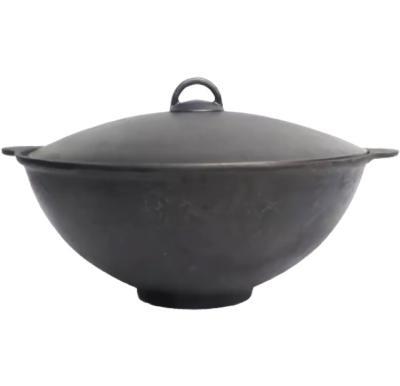 Кастрюля-казан с крышкой-сковородкой чугунные 6 л в интернет гипермаркете «Планета Лета». Фото