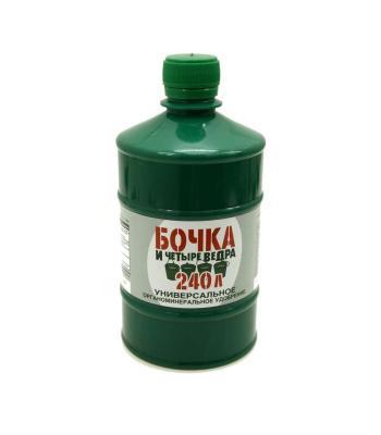 Удобрение Бочка и четыре ведра органоминеральное жидкое 600мл в интернет гипермаркете «Планета Лета». Фото