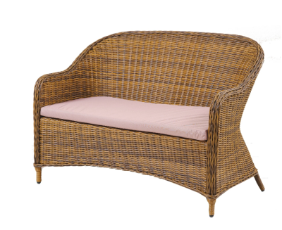 Софа Уэльс двухместная (Вид ротанга с-профиль (ПТ), Цвет ротанга Мореная лиственница (G-градиент)) в интернет гипермаркете «Планета Лета». Фото