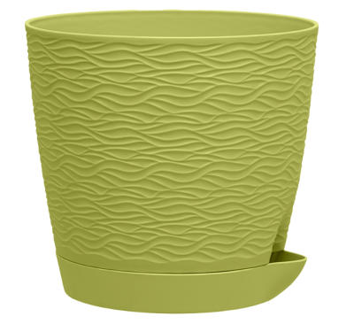 Кашпо "Блюз" (1,5л.) Цв. Фисташковый (Арт. КШ-8684) в интернет гипермаркете «Планета Лета». Фото