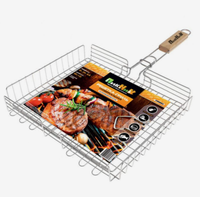 Решетка-гриль 55(+3)х31х24х5,5 см хромированная глубокая 'Твой Пикник' в интернет гипермаркете «Планета Лета». Фото