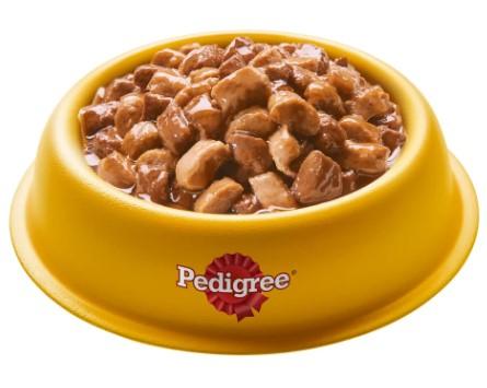 Корм влажный для собак всех пород Pedigree, с курицей кусочки в соусе, 28 х 85 г в интернет гипермаркете «Планета Лета». Фото