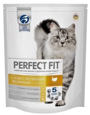 Корм PERFECT FIT д/чувст кош с индейкой 650г в интернет гипермаркете «Планета Лета». Фото