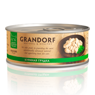 Корм GRANDORF куриная грудка, конс 70г в интернет гипермаркете «Планета Лета». Фото
