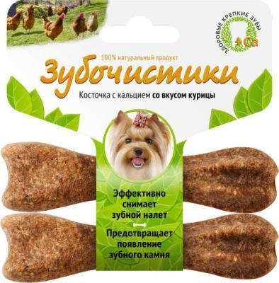 Лакомства Деревенские Зубочистики д/собак мелких пород со вкусом курицы, 2х13 см в интернет гипермаркете «Планета Лета». Фото