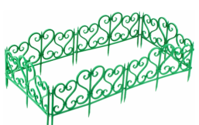 Ограждение "Ажурное", 3 метра, зеленый в интернет гипермаркете «Планета Лета». Фото