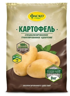 Удобрение сухое Фаско 5М минеральное для картофеля гранулированное 3 кг в интернет гипермаркете «Планета Лета». Фото