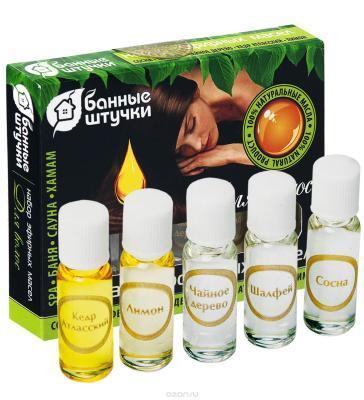 Набор эфирных масел для волос Сосна, Шалфей, Чайное дерево, Кедр атласский, Лимон БШ 34301 в интернет гипермаркете «Планета Лета». Фото