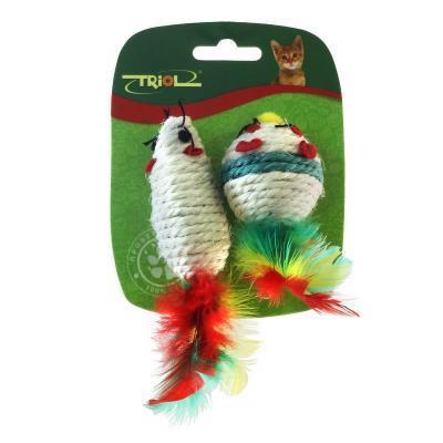 Набор игрушек Triol XW7013 2 мыши д/кош. d45мм 70мм 22181061 Triol в интернет гипермаркете «Планета Лета». Фото Набор игрушек Triol XW7013 2 мыши д/кош. d45мм 70мм 22181061 в интернет гипермаркете «Планета Лета». Фото