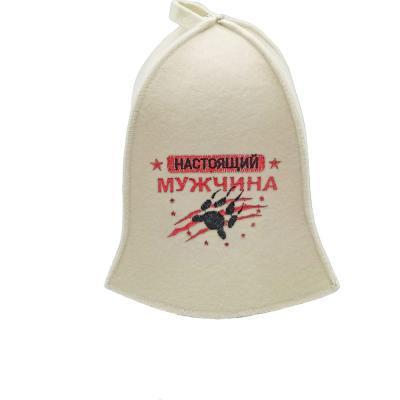 Шапка для бани "Настоящий мужчина" TM ”Бацькина баня"/25 в интернет гипермаркете «Планета Лета». Фото