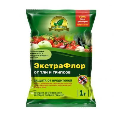 ЭкстраФлор от тли и трипсов пакет 1г в интернет гипермаркете «Планета Лета». Фото