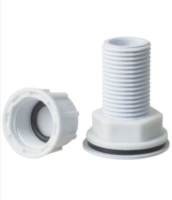 Штуцер (врезка) в бак (емкость) с заглушкой и прокладкой 3/4" (пластик), MP-У в интернет гипермаркете «Планета Лета». Фото