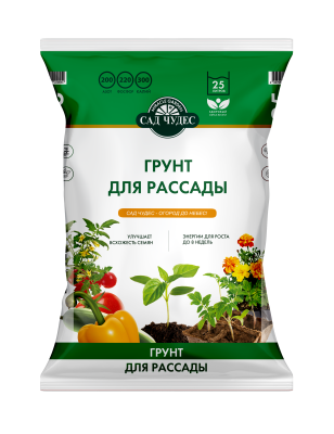 Грунт для рассады универсальный Сад Чудес Miracle Garden 25л в интернет гипермаркете «Планета Лета». Фото