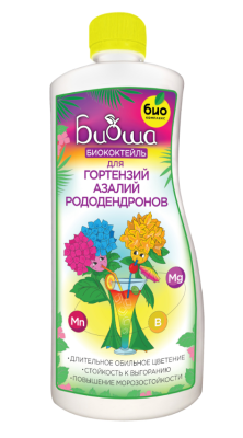 БИОкоктейль для гортензий, азалий и рододендронов ТМ БИОША, 1л в интернет гипермаркете «Планета Лета». Фото