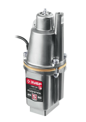 Вибрационный насос с верхним забором воды ЗУБР Родничок-В, 25 м провод в интернет гипермаркете «Планета Лета». Фото