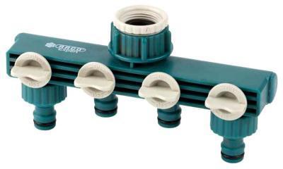 Распределитель RACO поливочный ORIGINAL 3/4" - 1" с внутренней резьбой, четырехканальный 4250-55257C в интернет гипермаркете «Планета Лета». Фото