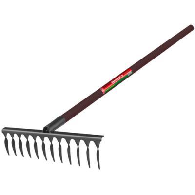 2197 БЦМ Грабли стальные 360х1480 мм, 12 витых зубьев, металлический черенок в интернет гипермаркете «Планета Лета». Фото