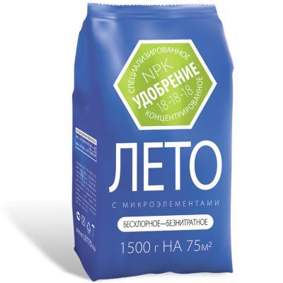 Удобрение летнее У ВСЕХ АГРОУСПЕХ с микроэлементами, минеральное 1,5кг