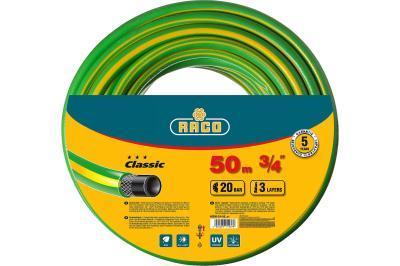 Шланг RACO поливочный CLASSIC 3/4" 20 атм, трёхслойный  , армированный, 50 м 40306-3/4-50_z01 в интернет гипермаркете «Планета Лета». Фото