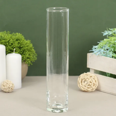 Ваза (стекло) 3х5,5хH23см в интернет гипермаркете «Планета Лета». Фото