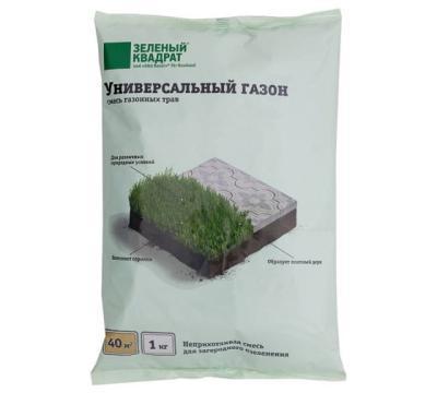 Семена газонной травы Зеленый Квадрат Универсальный 1 кг в интернет гипермаркете «Планета Лета». Фото
