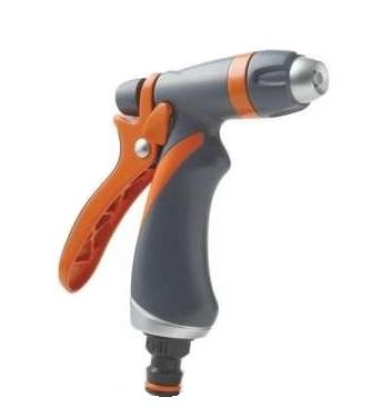 Пистолет-распылитель металл, с прорезин. корпус и регул. соплом 5547 в интернет гипермаркете «Планета Лета». Фото