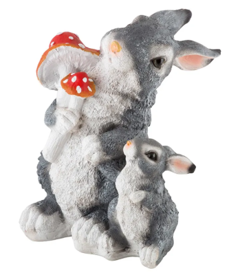 Фигура Зайцы с грибами H-27см., L-15 см., В-15 см ФП076 Green Patio в интернет гипермаркете «Планета Лета». Фото Фигура Зайцы с грибами H-27см., L-15 см., В-15 см ФП076 в интернет гипермаркете «Планета Лета». Фото