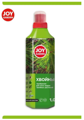 Удобрение "Хвойные" для всех видов хвойных растений д.в: NPK 8:8:6+МЭ, JOY, 1л в интернет гипермаркете «Планета Лета». Фото