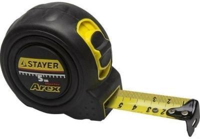 Рулетка STAYER AREX 5 м 19 мм в ударост обрезин 3410-05_z01 в интернет гипермаркете «Планета Лета». Фото