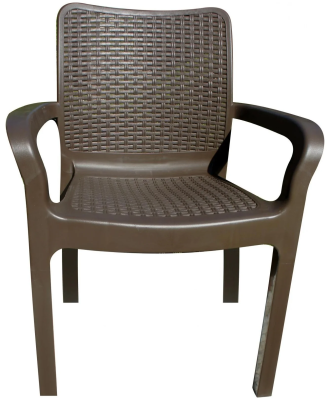 Стул пластиковый Rattan 506х580х833мм, горький шоколад в интернет гипермаркете «Планета Лета». Фото