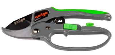 Секатор садовый AMIGO храповый механизм  76212 в интернет гипермаркете «Планета Лета». Фото