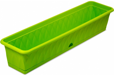 Балконный ящик Сиена 93см с п/д зеленый С175-03-ЗЕЛ в интернет гипермаркете «Планета Лета». Фото